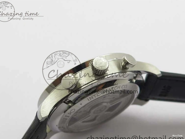 MIROTIME 0520 Elegant Portuguese IW371615 ZF 1:1 Best Edition SS Green Dial on Black Leather Strap A96355 V 7081